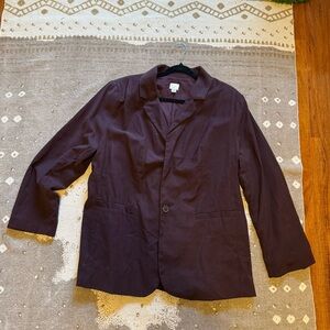 A New Day Rich Purple Brown Blazer